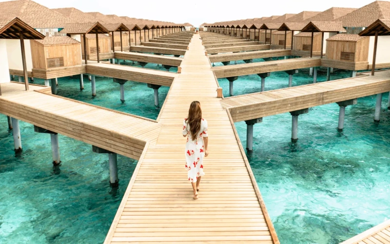 Maldives water villa